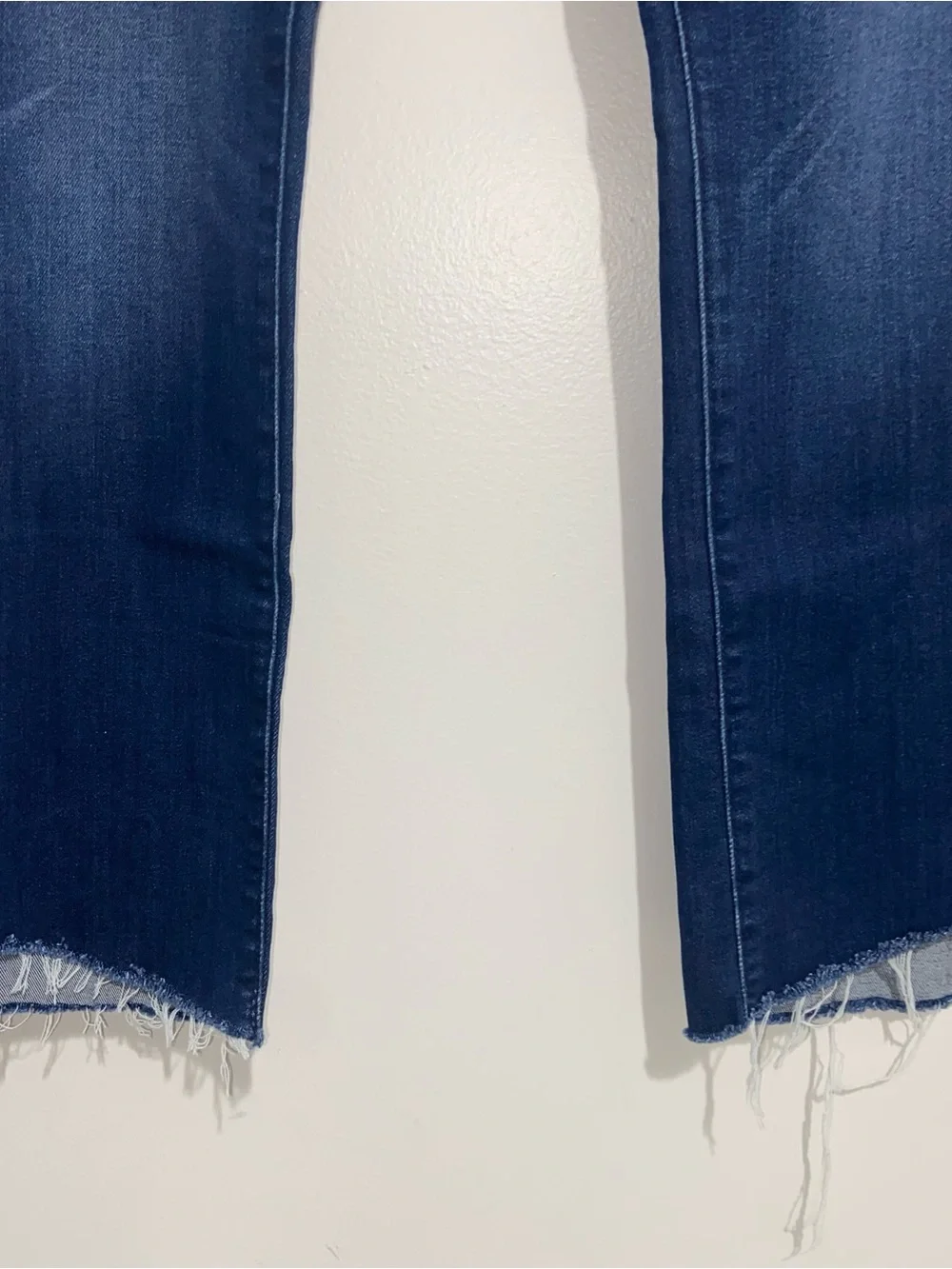 Mother Jeans Womens 26 Blue Insider Crop Step Fray Tongue And Chic USA Denim